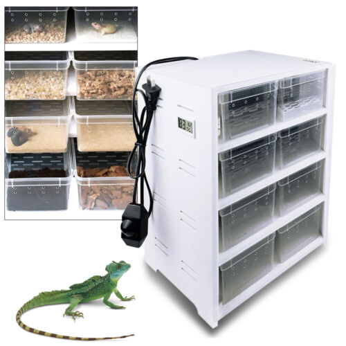 8 Grid Reptile Breeding Box With Heating Pad