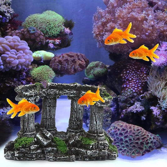 Artificial Rome Stone Landscaping Accessories For Fish Tank