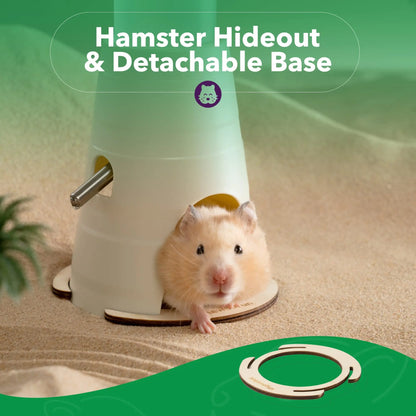 Hamster Water Bottle with Stand & Hideout Space