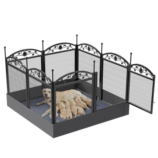 Dog Playpen with detachable fence