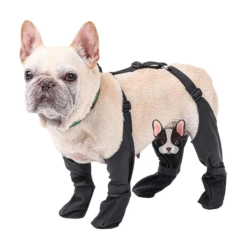 Waterproof Dog Boot Suspender Boots