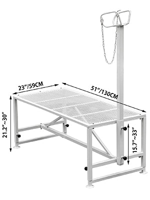 Galvanized Livestock Stand With Nose Loop